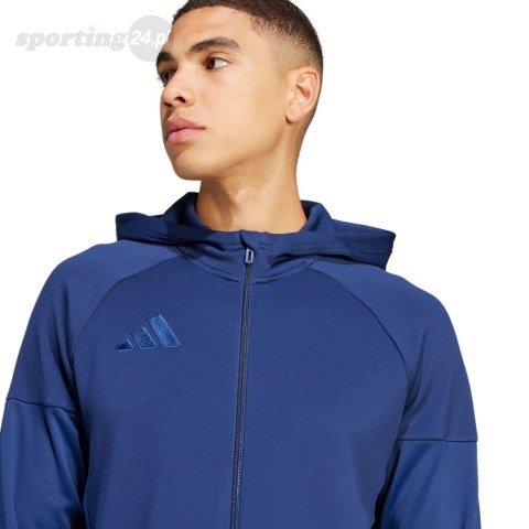 Bluza męska adidas Tiro 25 Full-Zip Hoodie granatowa JC5131 Adidas teamwear Bluza męska adidas Tiro 25 Full-Zip Hoodie granatowa JC5131 Adidas teamwear