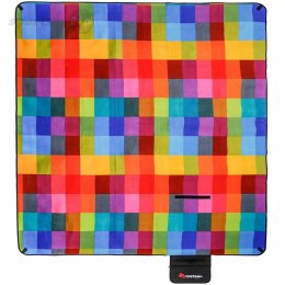 Koc piknikowy Meteor 180x200cm XL krata multikolor 77056 Meteor