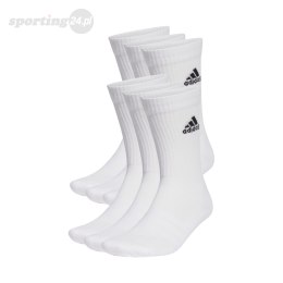 Skarpety adidas Cushioned Sportswear Crew Socks 6 Par białe HT3453 Adidas