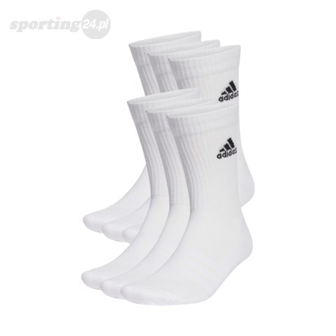 Skarpety adidas Cushioned Sportswear Crew Socks 6 Par białe HT3453 Adidas