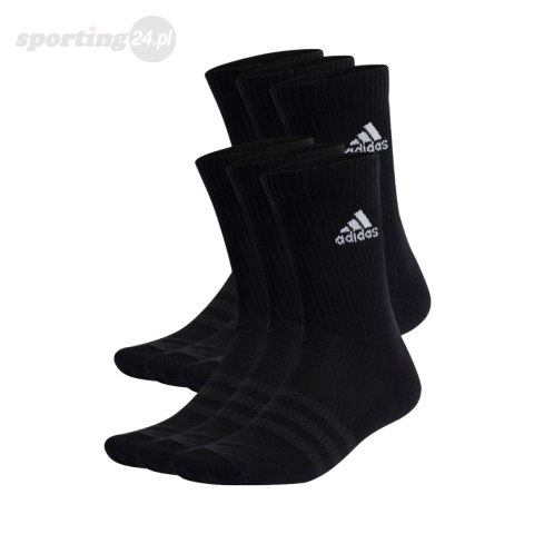 Skarpety adidas Cushioned Sportswear Crew Socks 6 Par czarne IC1316 Adidas