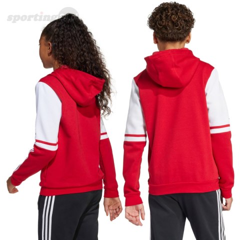 Bluza dla dzieci adidas Squadra 25 Sweat Hoody czerwona JD4805 Adidas teamwear Bluza dla dzieci adidas Squadra 25 Sweat Hoody czerwona JD4805 Adidas teamwear