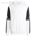 Bluza męska adidas Squadra 25 Sweat Hoodie biało-czarna JD2976 Adidas teamwear