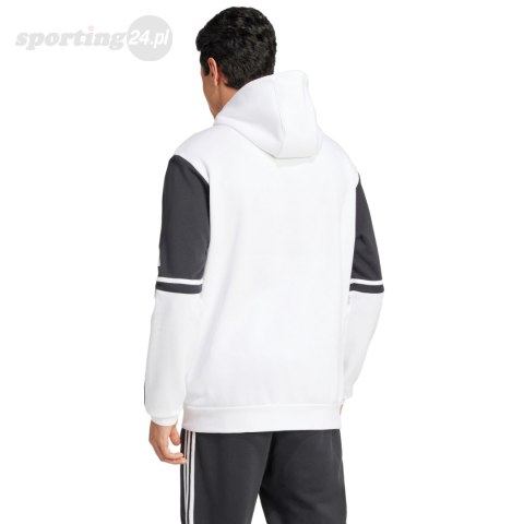 Bluza męska adidas Squadra 25 Sweat Hoodie biało-czarna JD2976 Adidas teamwear Bluza męska adidas Squadra 25 Sweat Hoodie biało-czarna JD2976 Adidas teamwear