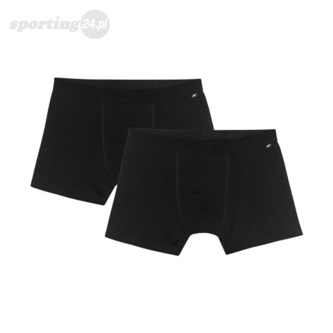 Bokserki męskie 4F M059 2-pak głęboka czerń 4FWMM00UBXSM059 20S 4F Bokserki męskie 4F M059 2-pak głęboka czerń 4FWMM00UBXSM059 20S 4F
