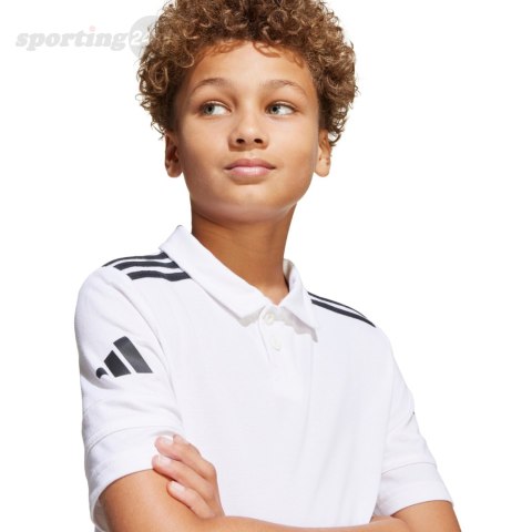 Koszulka dla dzieci adidas Squadra 25 Polo biała JY3414 Adidas teamwear Koszulka dla dzieci adidas Squadra 25 Polo biała JY3414 Adidas teamwear