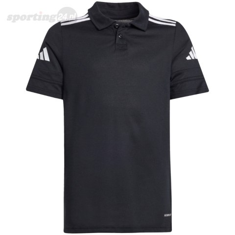 Koszulka dla dzieci adidas Squadra 25 Polo czarna JY3415 Adidas teamwear Koszulka dla dzieci adidas Squadra 25 Polo czarna JY3415 Adidas teamwear