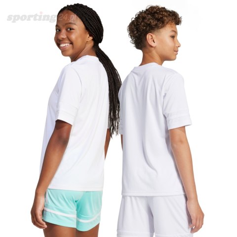 Koszulka dla dzieci adidas Squadra 25 biała JJ0058 Adidas teamwear Koszulka dla dzieci adidas Squadra 25 biała JJ0058 Adidas teamwear