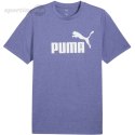 Koszulka męska Puma Ess No.1 Logo Heathear Tee fioletowa 682551 46 Puma
