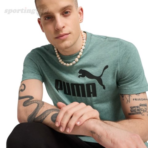 Koszulka męska Puma Ess No.1 Logo Heathear Tee zielona 682551 30 Puma Koszulka męska Puma Ess No.1 Logo Heathear Tee zielona 682551 30 Puma