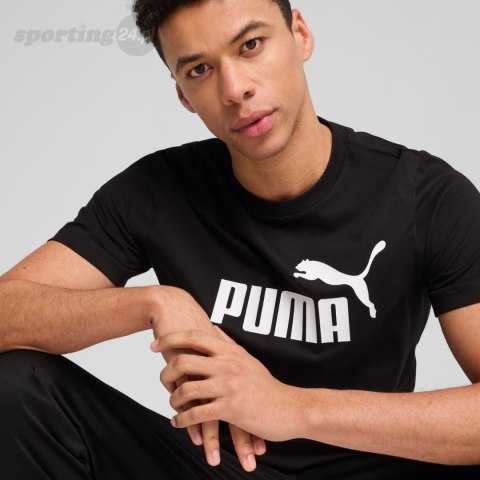 Koszulka męska Puma Ess No.1 Logo Tee czarna 682532 01 Puma Koszulka męska Puma Ess No.1 Logo Tee czarna 682532 01 Puma