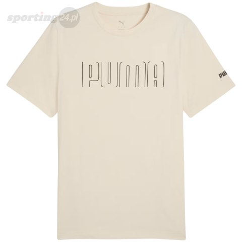 Koszulka męska Puma Sport Graphic Tee beżowa 684617 87 Puma Koszulka męska Puma Sport Graphic Tee beżowa 684617 87 Puma