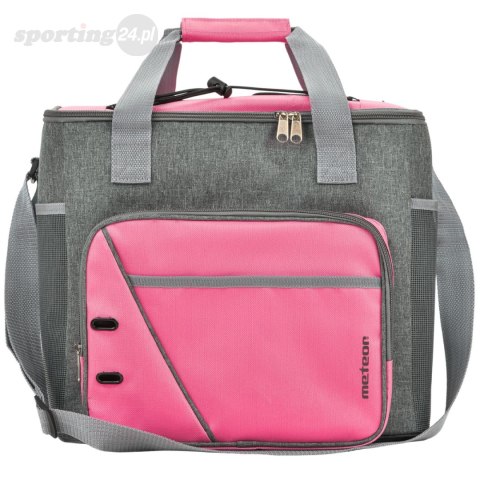 Torba termiczna Meteor Frosty 30L różowo-szara 74640 Meteor Torba termiczna Meteor Frosty 30L różowo-szara 74640 Meteor