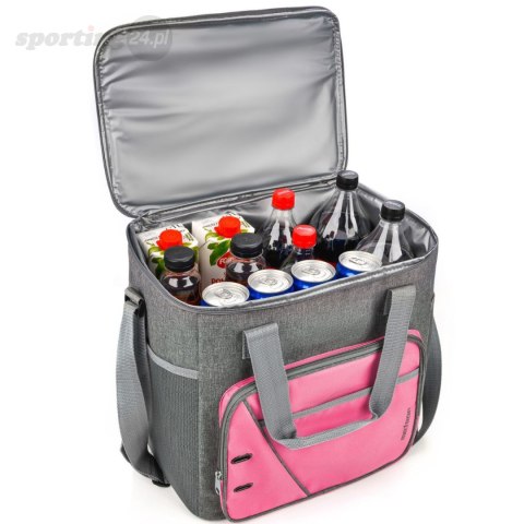 Torba termiczna Meteor Frosty 30L różowo-szara 74640 Meteor Torba termiczna Meteor Frosty 30L różowo-szara 74640 Meteor