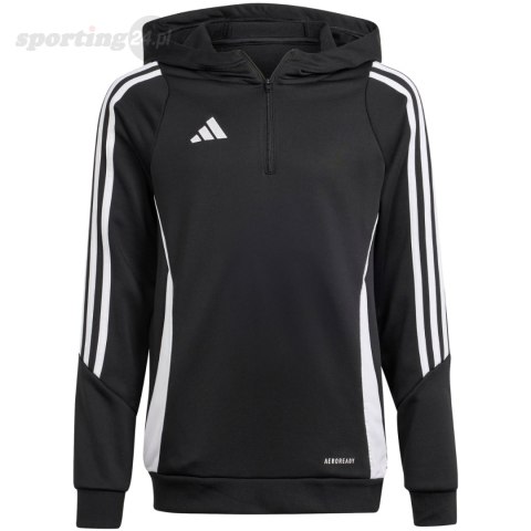 Bluza dla dzieci adidas Tiro 24 Training Hoodie czarna IJ9960 Adidas teamwear Bluza dla dzieci adidas Tiro 24 Training Hoodie czarna IJ9960 Adidas teamwear