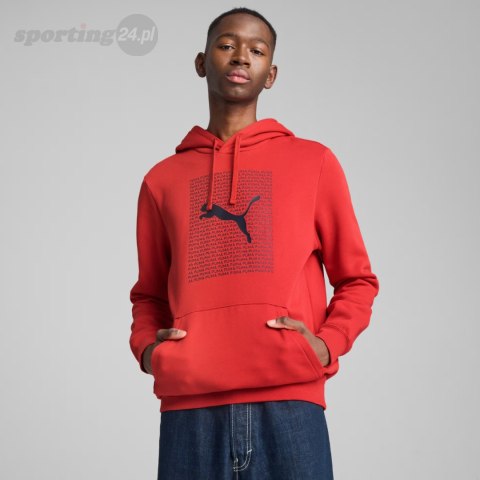 Bluza męska Puma Ess Logo Lab Hoodie FL czerwona 684669 15 Puma Bluza męska Puma Ess Logo Lab Hoodie FL czerwona 684669 15 Puma