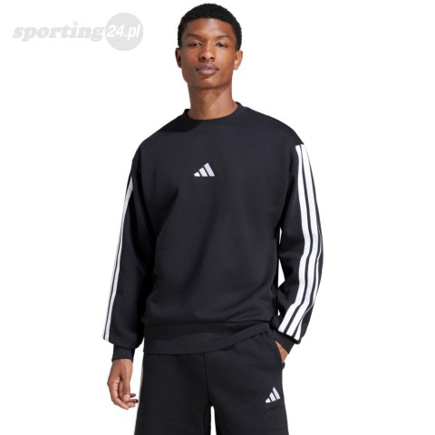 Bluza męska adidas Essentials 3-Stripes Fleece czarna JE6304 Adidas Bluza męska adidas Essentials 3-Stripes Fleece czarna JE6304 Adidas