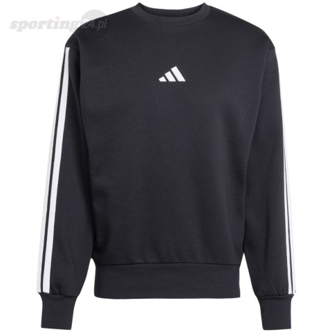 Bluza męska adidas Essentials 3-Stripes Fleece czarna JE6304 Adidas Bluza męska adidas Essentials 3-Stripes Fleece czarna JE6304 Adidas