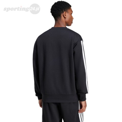 Bluza męska adidas Essentials 3-Stripes Fleece czarna JE6304 Adidas Bluza męska adidas Essentials 3-Stripes Fleece czarna JE6304 Adidas