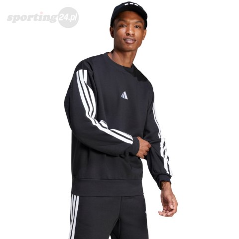 Bluza męska adidas Essentials 3-Stripes Fleece czarna JE6304 Adidas Bluza męska adidas Essentials 3-Stripes Fleece czarna JE6304 Adidas