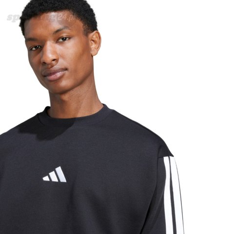 Bluza męska adidas Essentials 3-Stripes Fleece czarna JE6304 Adidas Bluza męska adidas Essentials 3-Stripes Fleece czarna JE6304 Adidas