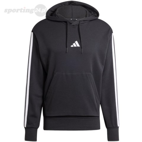 Bluza męska adidas Essentials 3-Stripes French Terry czarna JD1874 Adidas Bluza męska adidas Essentials 3-Stripes French Terry czarna JD1874 Adidas