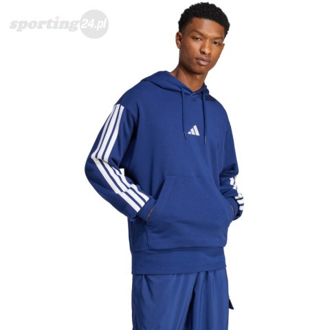 Bluza męska adidas Essentials 3-Stripes French Terry granatowa JD1872 Adidas Bluza męska adidas Essentials 3-Stripes French Terry granatowa JD1872 Adidas