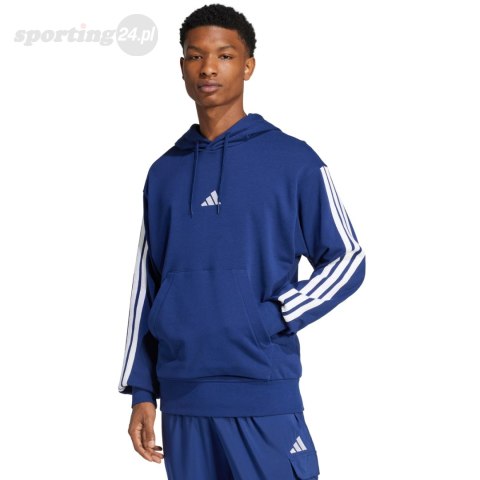Bluza męska adidas Essentials 3-Stripes French Terry granatowa JD1872 Adidas Bluza męska adidas Essentials 3-Stripes French Terry granatowa JD1872 Adidas