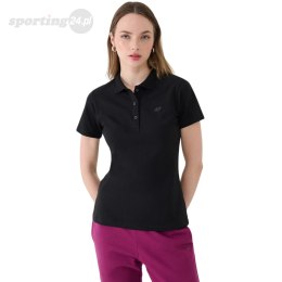 Koszulka damska polo 4F F365 głęboka czerń 4FWMM00TPTSF365 20S 4F