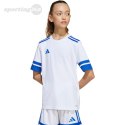 Koszulka dla dzieci adidas Squadra 25 biało-niebieska JJ0060 Adidas teamwear