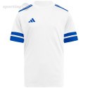 Koszulka dla dzieci adidas Squadra 25 biało-niebieska JJ0060 Adidas teamwear