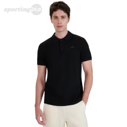 Koszulka męska polo 4F M366 głęboka czerń 4FWMM00TPTSM366 20S 4F