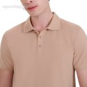 Koszulka męska polo 4F M407 beżowa 4FWSS25TPTSM407 83S 4F Koszulka męska polo 4F M407 beżowa 4FWSS25TPTSM407 83S 4F