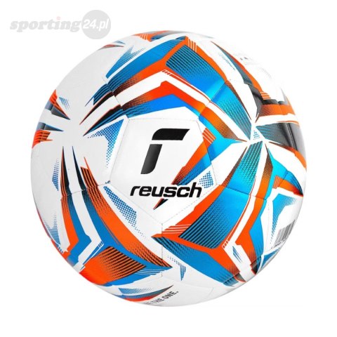 Piłka nożna Reusch Attrakt Silver biało-niebiesko-pomarańczowa 5554004 1619 Reusch Piłka nożna Reusch Attrakt Silver biało-niebiesko-pomarańczowa 5554004 1619 Reusch