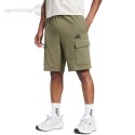 Spodenki męskie adidas Essentials Feel Cozy French Terry Cargo zielone JE6292 Adidas