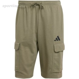 Spodenki męskie adidas Essentials Feel Cozy French Terry Cargo zielone JE6292 Adidas