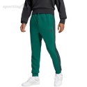 Spodnie męskie adidas Essential 3-Stripes French Terry zielone JD1879 Adidas