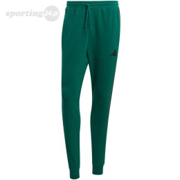 Spodnie męskie adidas Essential 3-Stripes French Terry zielone JD1879 Adidas
