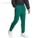 Spodnie męskie adidas Essential 3-Stripes French Terry zielone JD1879 Adidas