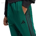 Spodnie męskie adidas Essential 3-Stripes French Terry zielone JD1879 Adidas