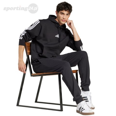 Spodnie męskie adidas Essentials Feel Cozy French Terry czarne JE3854 Adidas Spodnie męskie adidas Essentials Feel Cozy French Terry czarne JE3854 Adidas