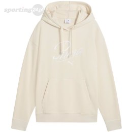 Bluza damska Puma Ess Script Comfort Hoodie kremowa 684983 87 Puma