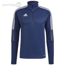 Bluza męska adidas Tiro 21 Warm Top granatowa GH4463 Adidas teamwear
