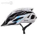 Kask rowerowy Meteor Gruver M 55-58 cm biało-czarno-niebieski 24748 Meteor
