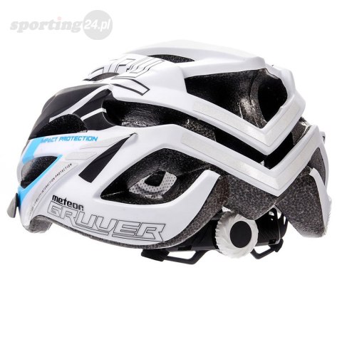 Kask rowerowy Meteor Gruver M 55-58 cm biało-czarno-niebieski 24748 Meteor Kask rowerowy Meteor Gruver M 55-58 cm biało-czarno-niebieski 24748 Meteor