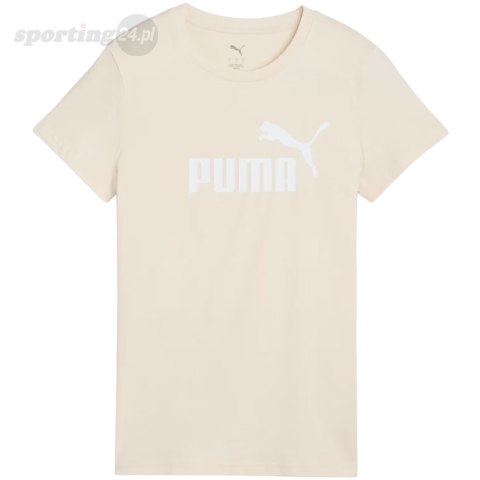 Koszulka damska Puma ESS No.1 Logo Tee beżowa 682371 87 Puma Koszulka damska Puma ESS No.1 Logo Tee beżowa 682371 87 Puma