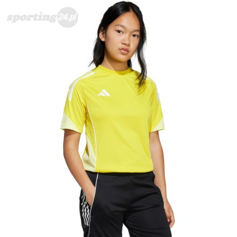 Koszulka dla dzieci adidas Tiro 25 Competition Training Jersey żółta JI8950 Adidas teamwear Koszulka dla dzieci adidas Tiro 25 Competition Training Jersey żółta JI8950 Adidas teamwear