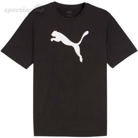 Koszulka męska Puma Team Rise Logo Jersey Cotton czarna 658705 03 Puma