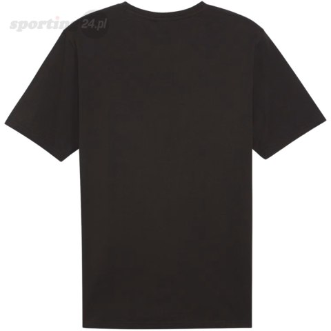 Koszulka męska Puma Team Rise Logo Jersey Cotton czarna 658705 03 Puma Koszulka męska Puma Team Rise Logo Jersey Cotton czarna 658705 03 Puma