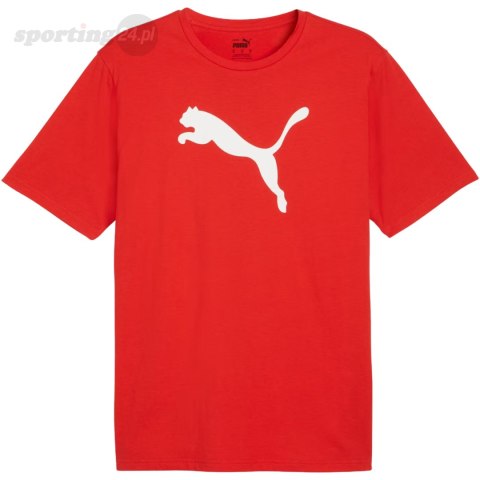 Koszulka męska Puma Team Rise Logo Jersey Cotton czerwona 658705 01 Puma Koszulka męska Puma Team Rise Logo Jersey Cotton czerwona 658705 01 Puma